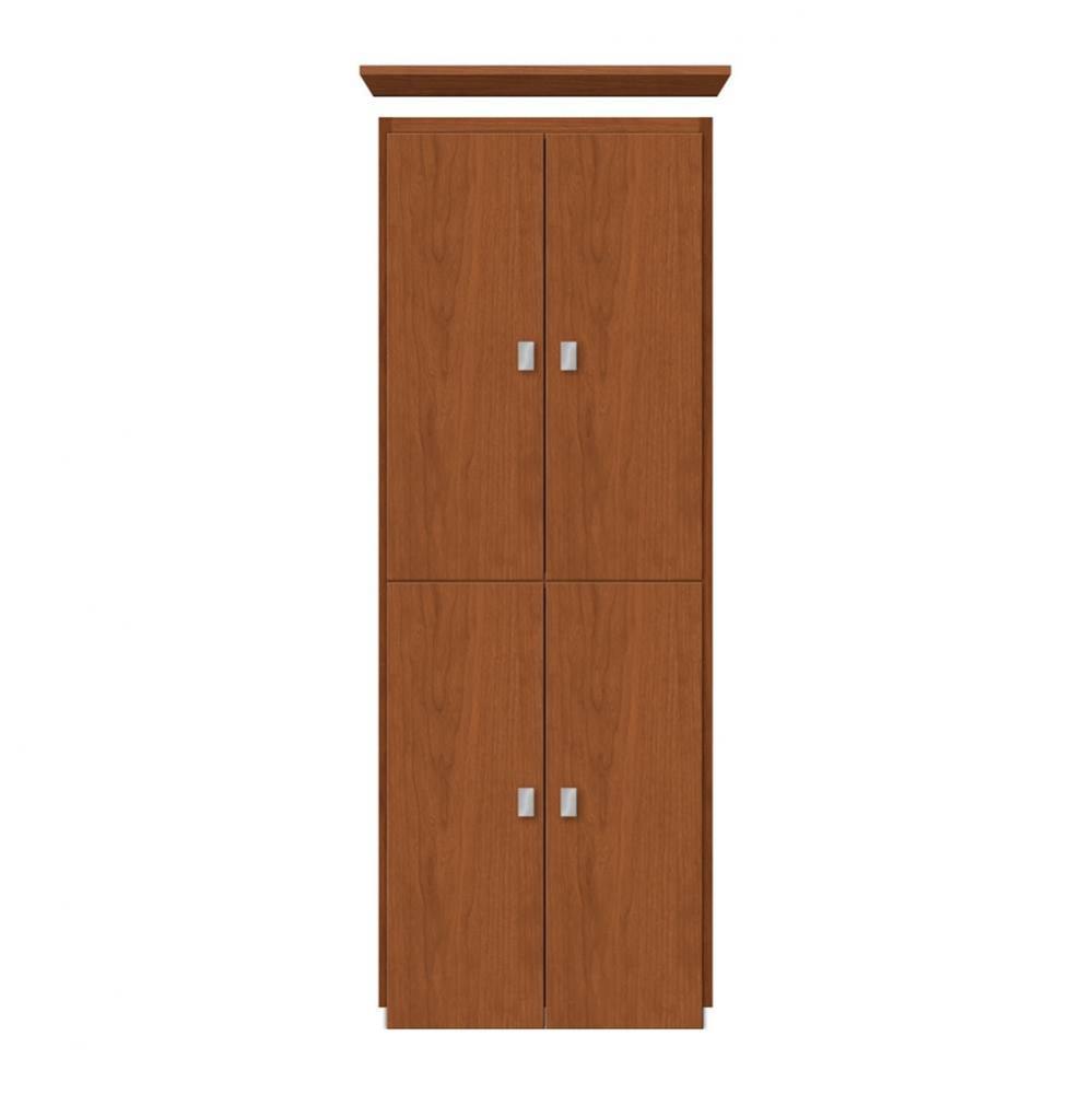 18 X 18 X 48 Montlake Linen Upper Tiered Miter Cinn Cherry