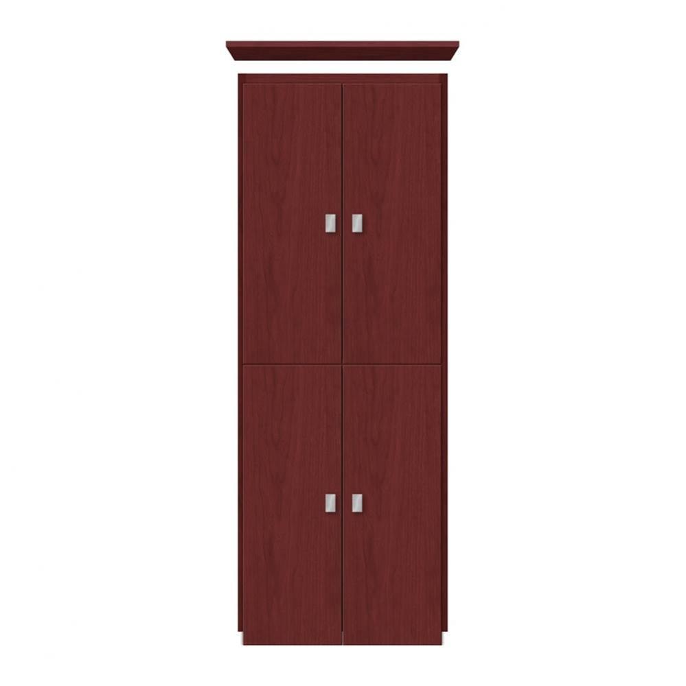 18 X 18 X 48 Montlake Linen Upper Tiered Miter Dk Cherry