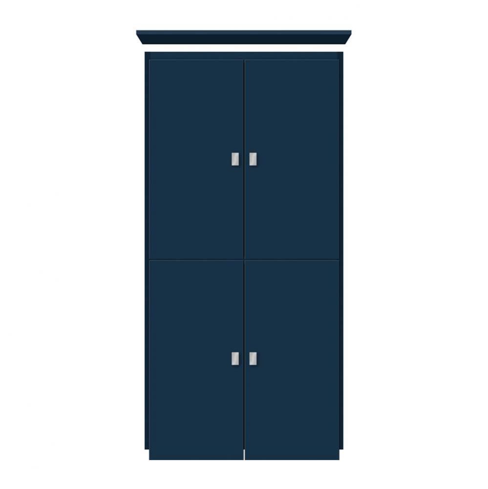 24 X 21 X 48 Montlake Linen Upper Tiered Miter Lapis Night