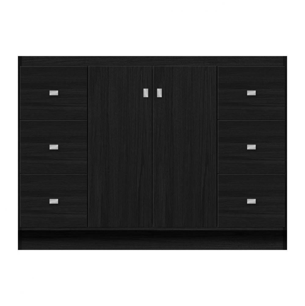 48 X 18 X 34.5 Montlake View Vanity Tiered Miter Midnight Oak Sb