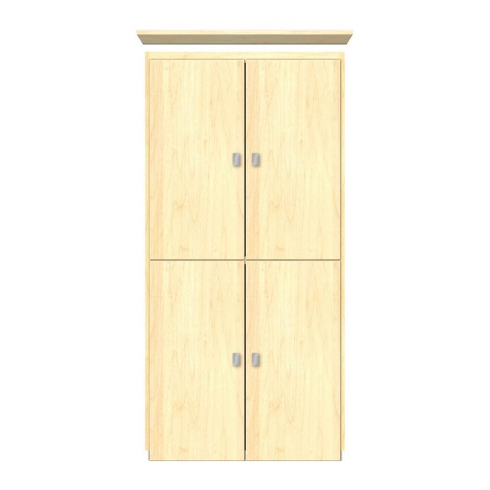 24 X 18 X 48 Montlake Linen Upper Tiered Miter Nat Maple
