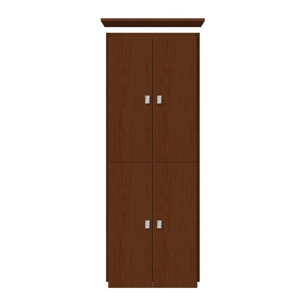 18 X 21 X 48 Montlake Linen Upper Tiered Miter Pecan Cherry