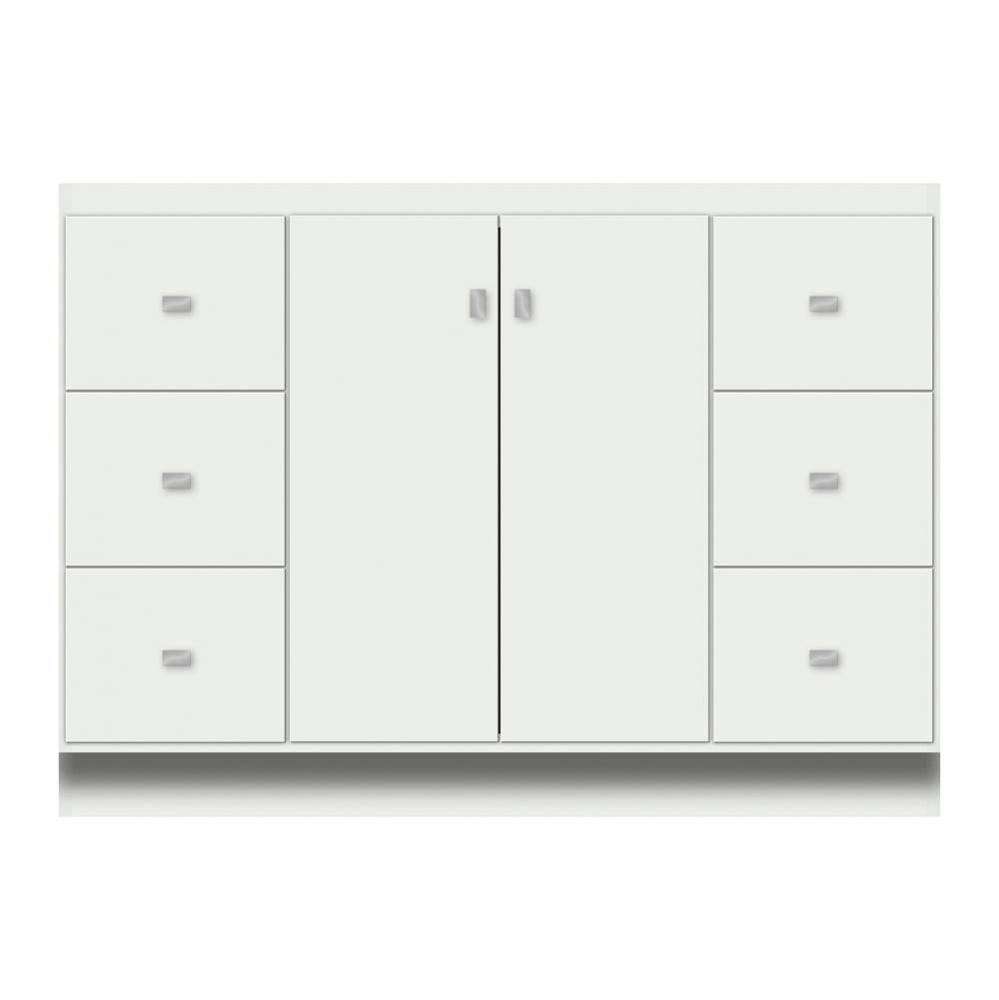 48 X 18 X 34.5 Montlake View Vanity Tiered Miter Powder Grey Sb