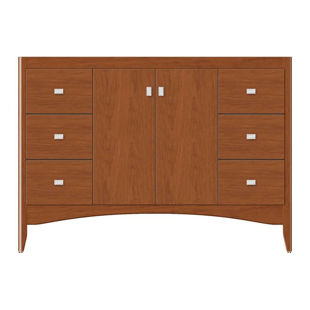 48 X 18 X 34.5 Wallingford View Vanity Tiered Miter Cinn Cherry Sb