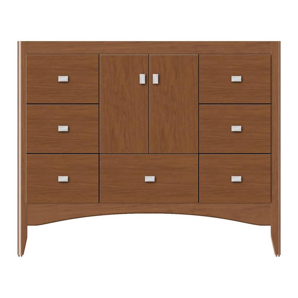 42 X 18 X 34.5 Wallingford Vanity Tiered Miter Cinn Cherry Sb