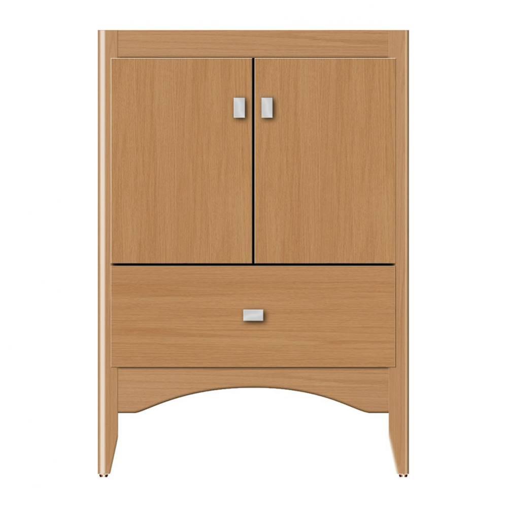 24 X 18 X 34.5 Wallingford Vanity Tiered Miter Nat Oak Std