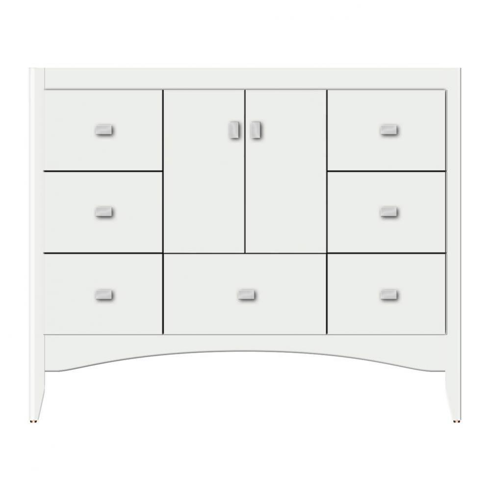 42 X 18 X 34.5 Wallingford Vanity Tiered Miter Powder Grey Sb