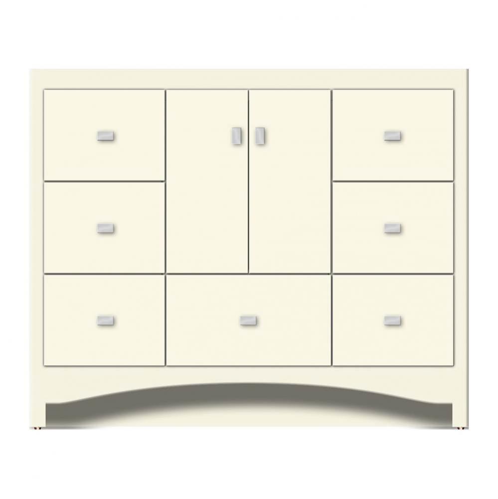42 X 18 X 34.5 Ravenna Vanity Tiered Miter Sat Biscuit Sb
