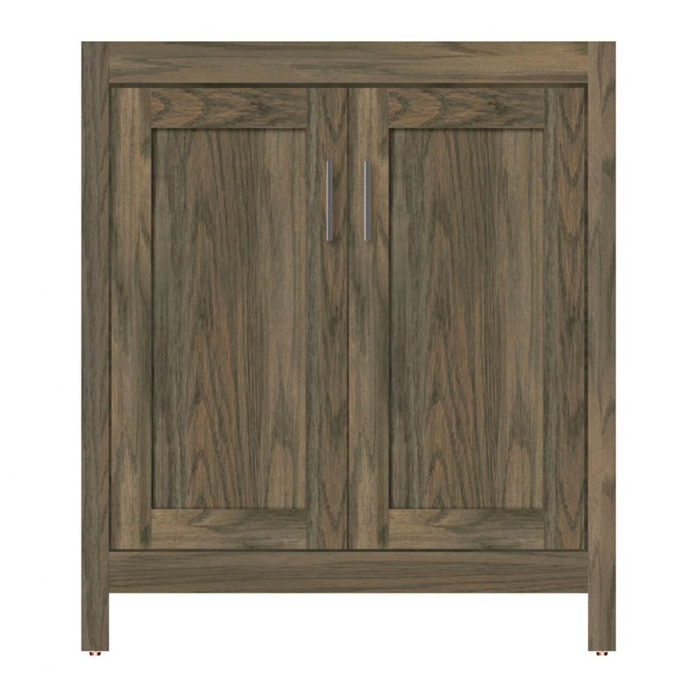30 X 21 X 34.5 Alki View Vanity Shaker Dusky Oak Std