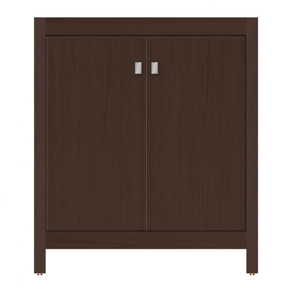 30 X 21 X 34.5 Alki View Vanity Tiered Miter Choc Oak Std