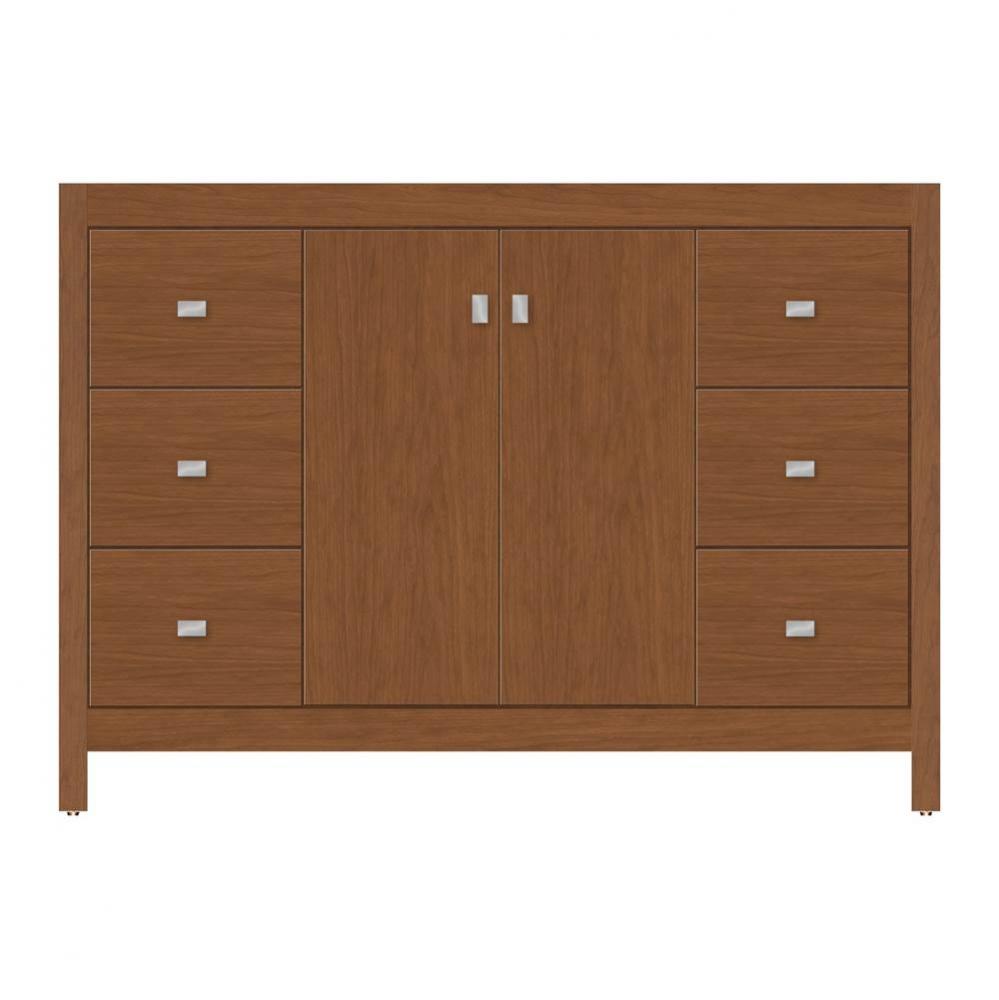 48 X 18.5 X 34.5 Alki View Vanity Tiered Miter Cinn Cherry Sb