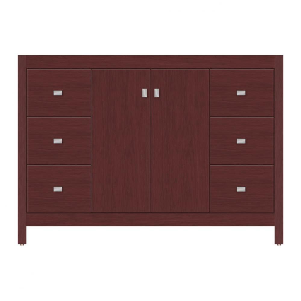 48 X 21 X 34.5 Alki View Vanity Tiered Miter Dk Cherry Sb