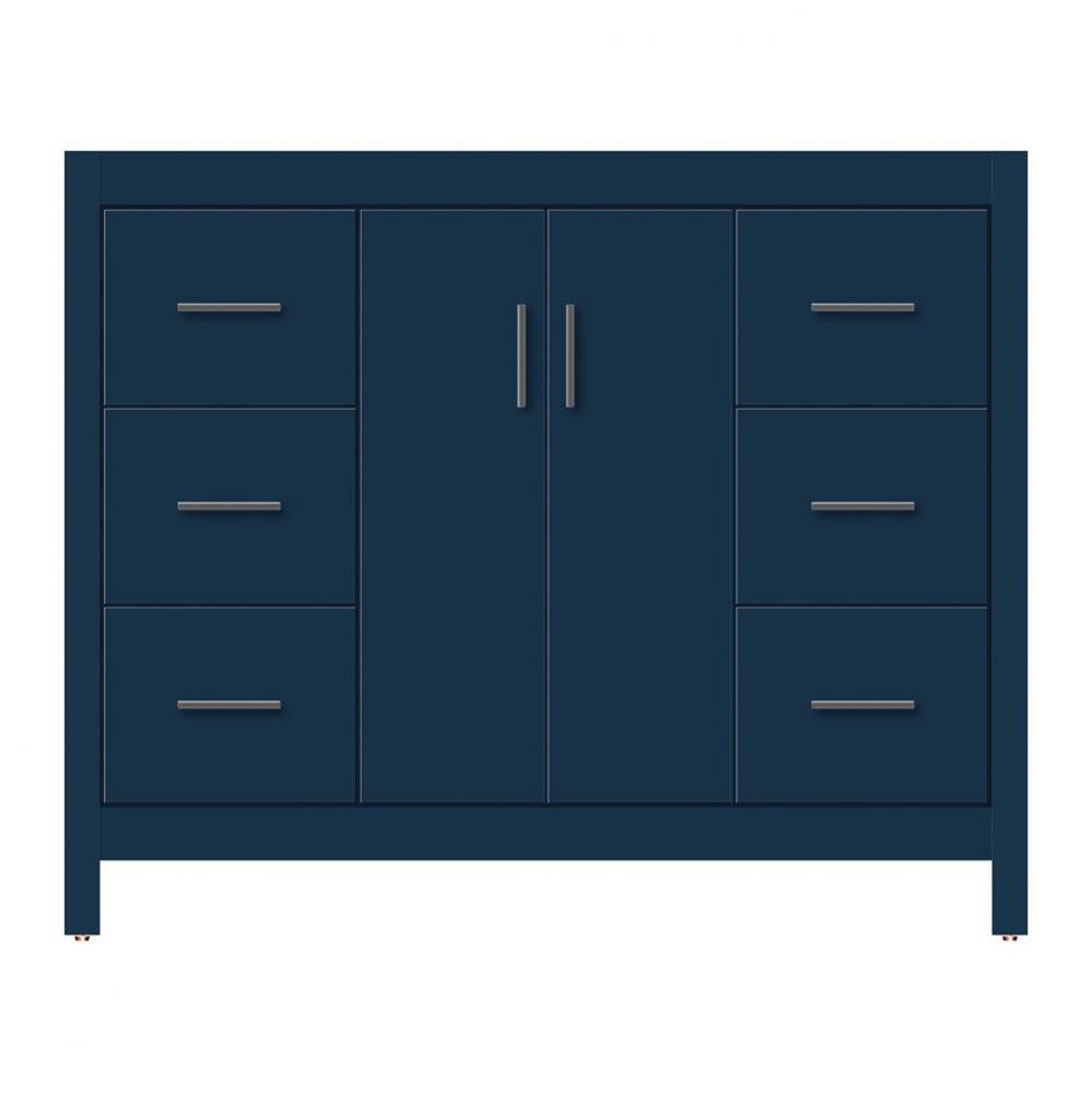 42 X 18.5 X 34.5 Alki View Vanity Tiered Miter Lapis Night Sb