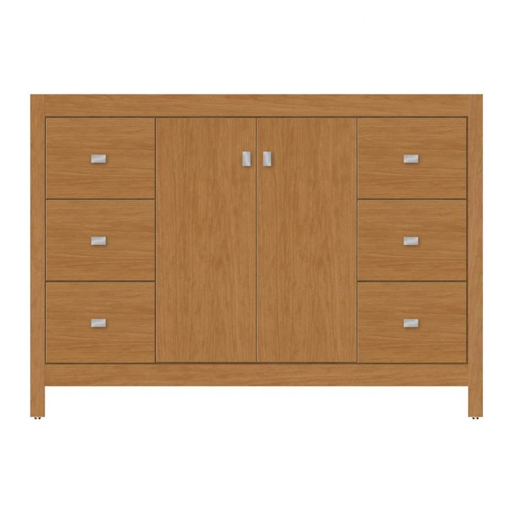 48 X 21 X 34.5 Alki View Vanity Tiered Miter Nat Cherry Sb