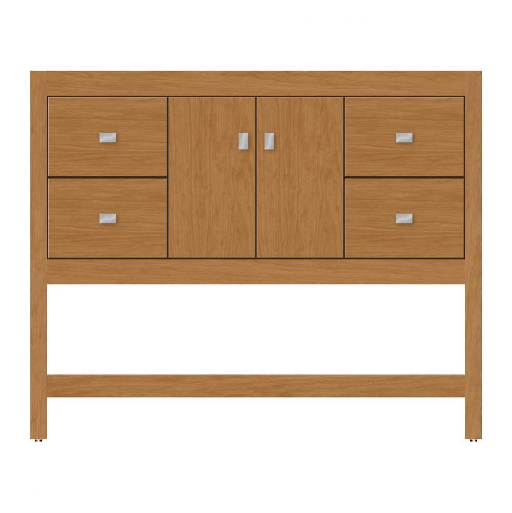 42 X 18.5 X 34.5 Alki Spa Vanity Tiered Miter Nat Cherry Sb