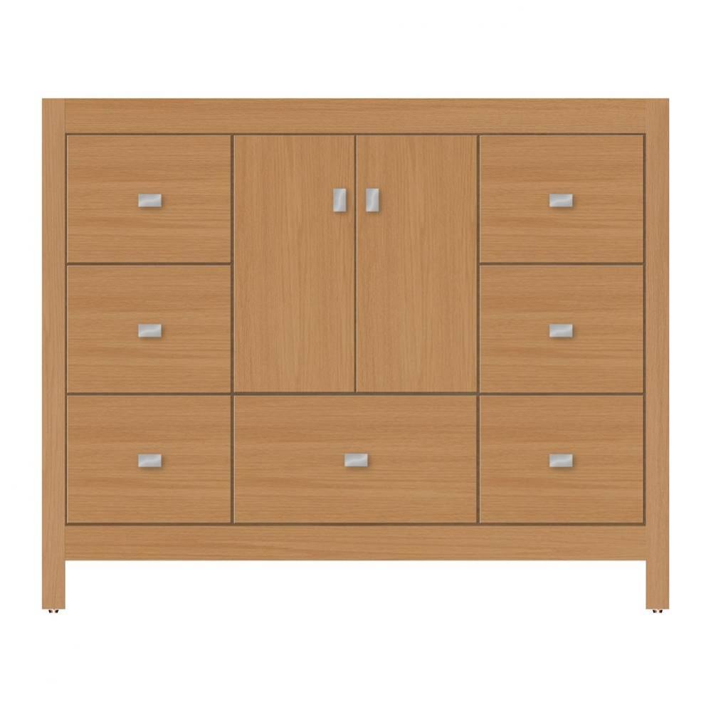 42 X 21 X 34.5 Alki Essence Vanity Tiered Miter Nat Oak Sb