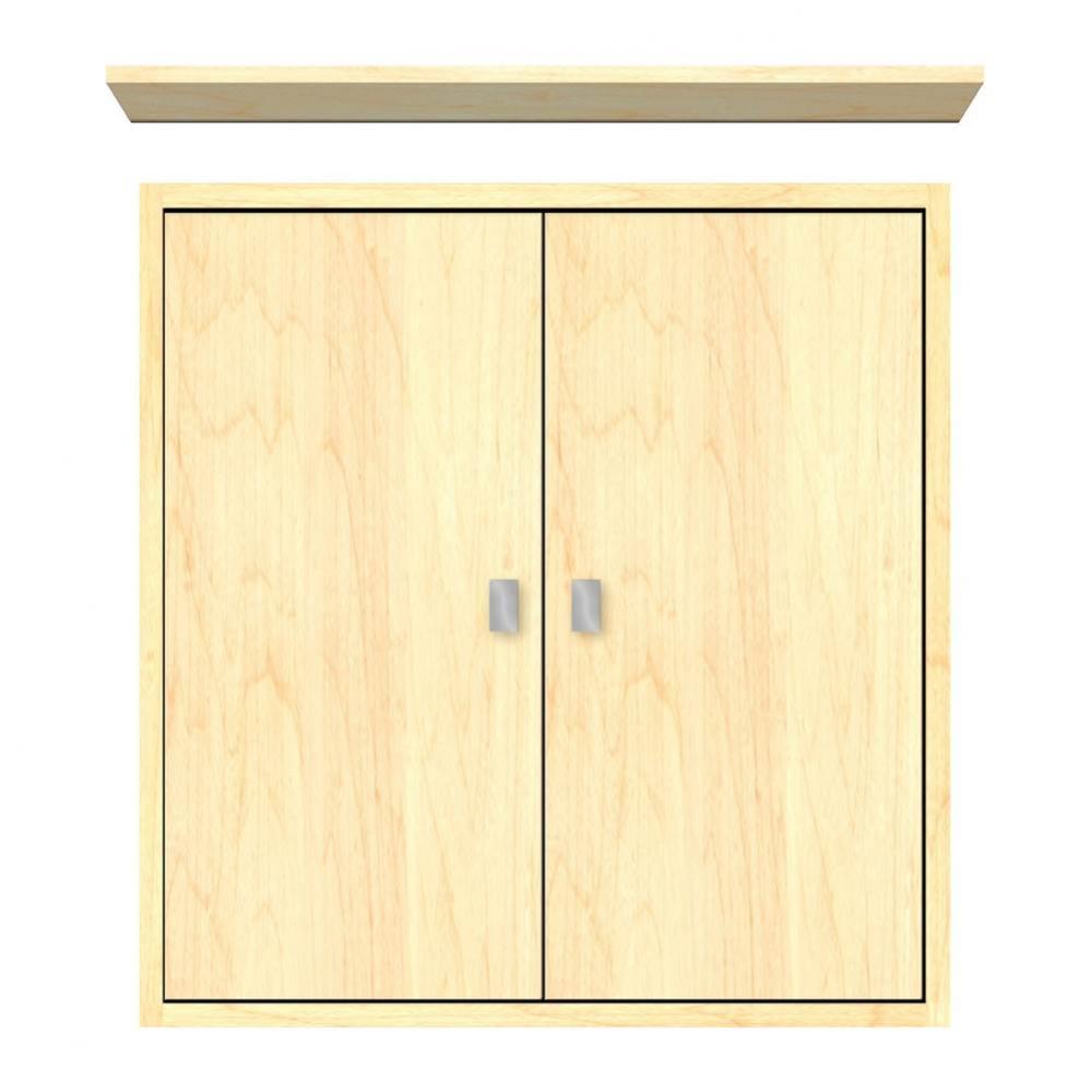 24 X 6.25 X 25 Inset Cubby Tiered Miter Nat Maple