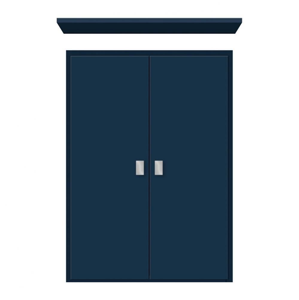 18 X 5.5 X 25 Wall Cubby Tiered Miter Lapis Night