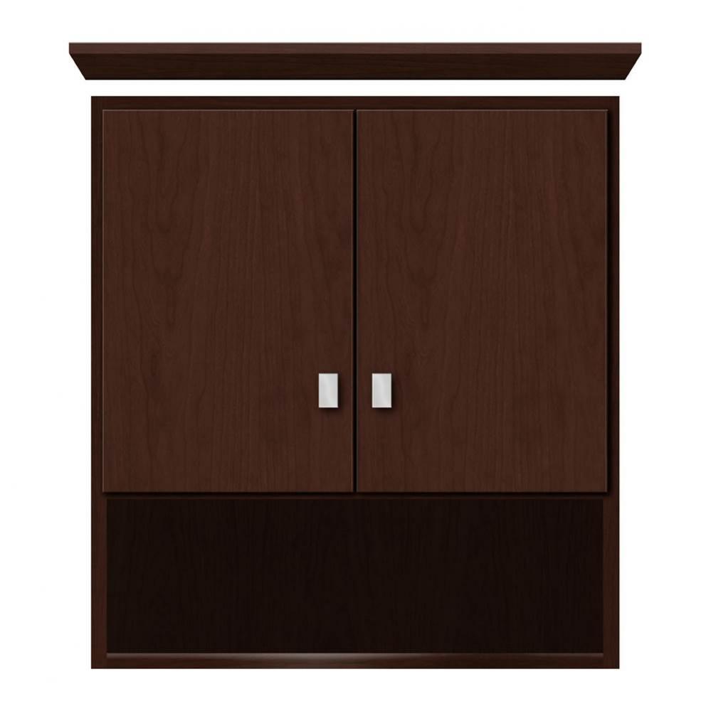 24 X 8.5 X 26 Overjohn Tiered Miter Choc Cherry