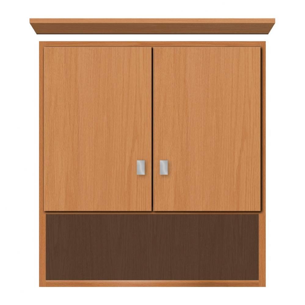 24 X 8.5 X 26 Overjohn Tiered Miter Nat Oak