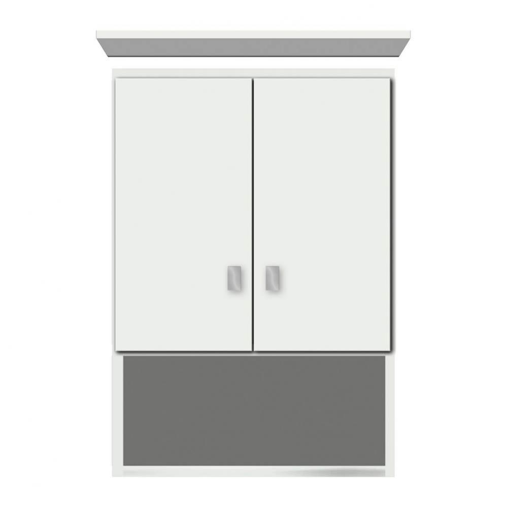 18 X 8.5 X 26 Overjohn Tiered Miter Powder Grey