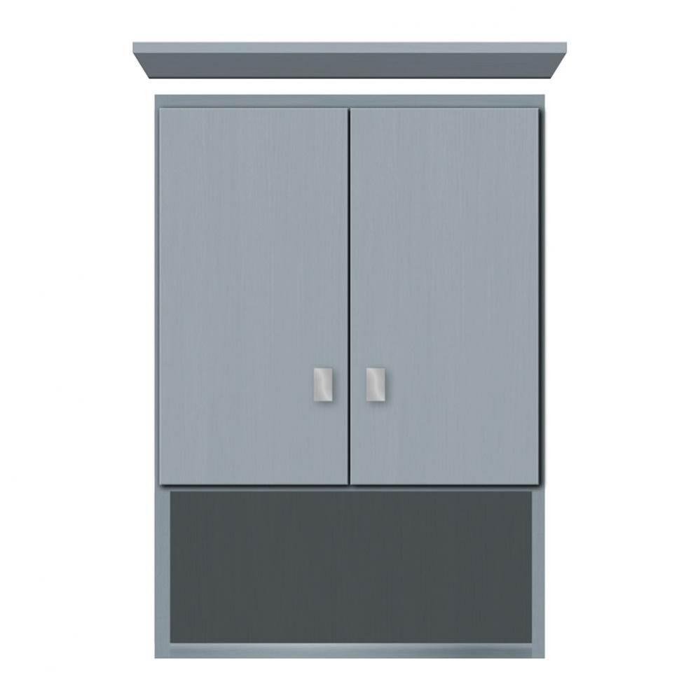 18 X 8.5 X 26 Overjohn Tiered Miter Silver Oak