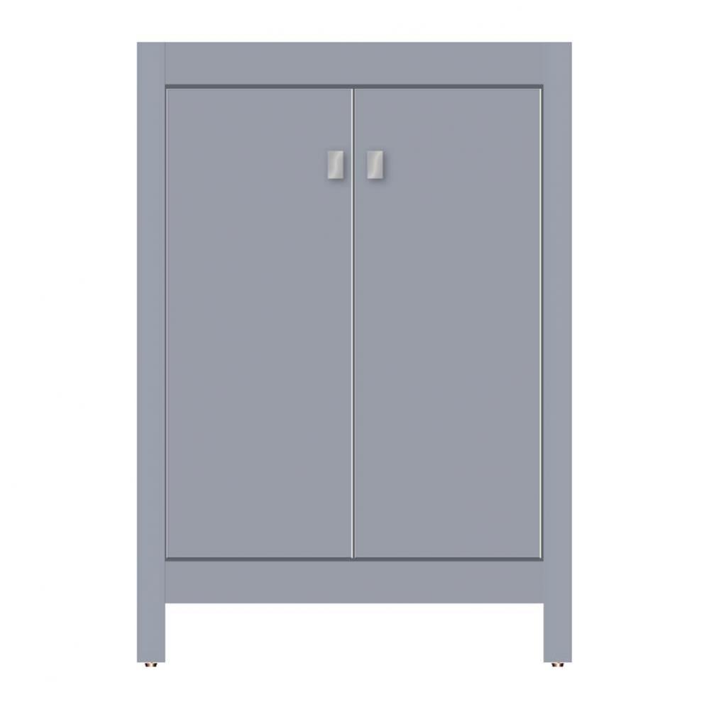 24 X 21 X 34.5 Alki View Vanity Tiered Miter Sat Silver Std
