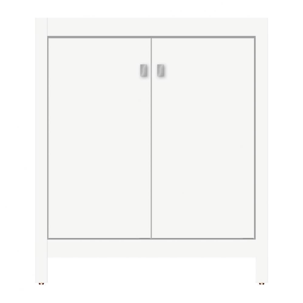 30 X 18.5 X 34.5 Alki View Vanity Tiered Miter Sat White Std