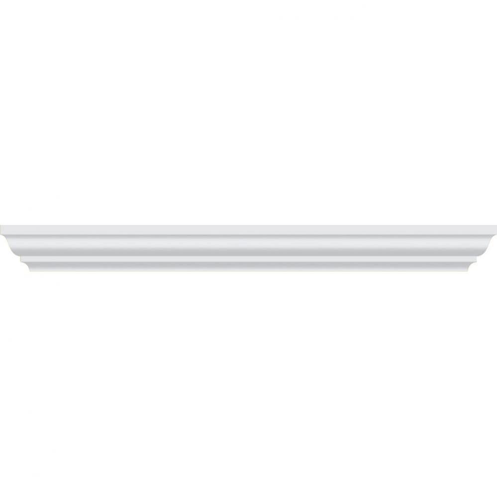 18 X 2.25 X 18 Traditional Crown 18In Linen Sat White