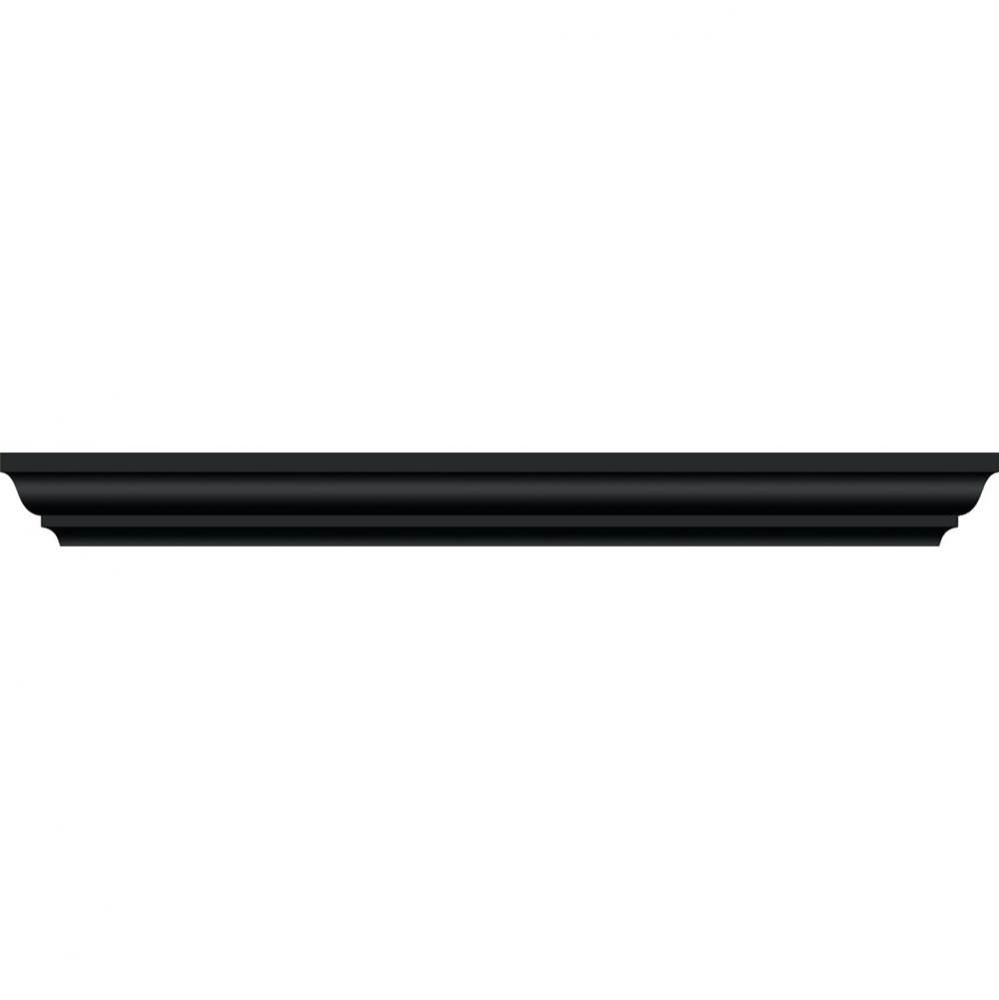 18 X 2.25 X 18 Traditional Crown 18In Linen Sat Black