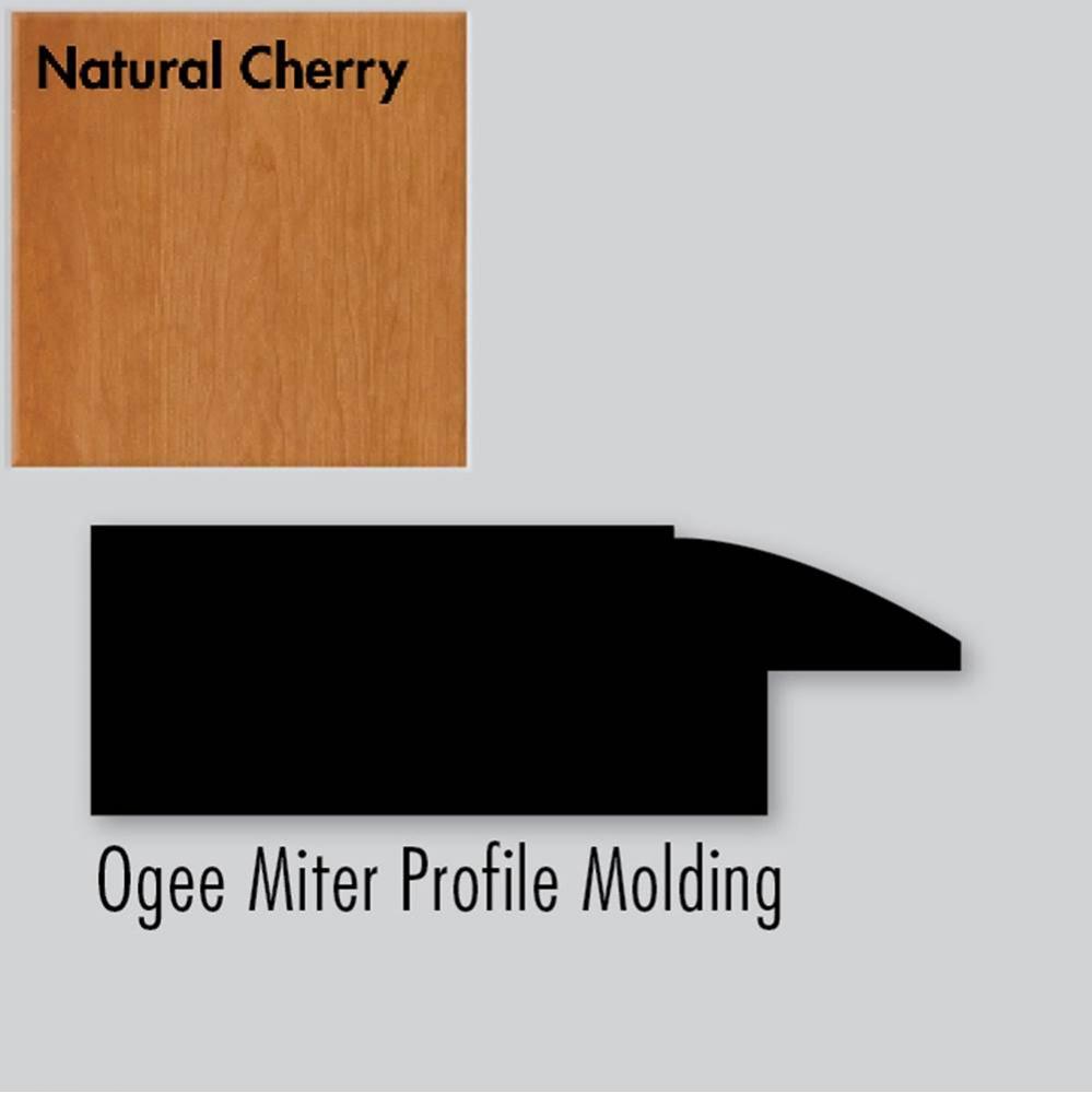 2.25 X .75 X 72 Molding Ogee Miter Nat Cherry