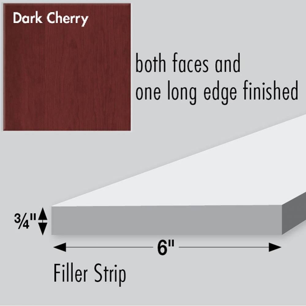6 X .75 X 36 Filler Dk Cherry