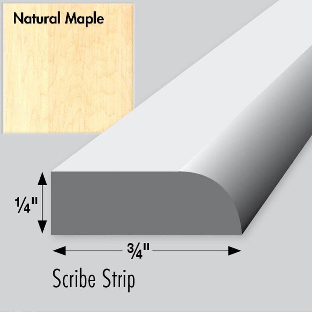 .75 X .25 X 36 Scribe Nat Maple