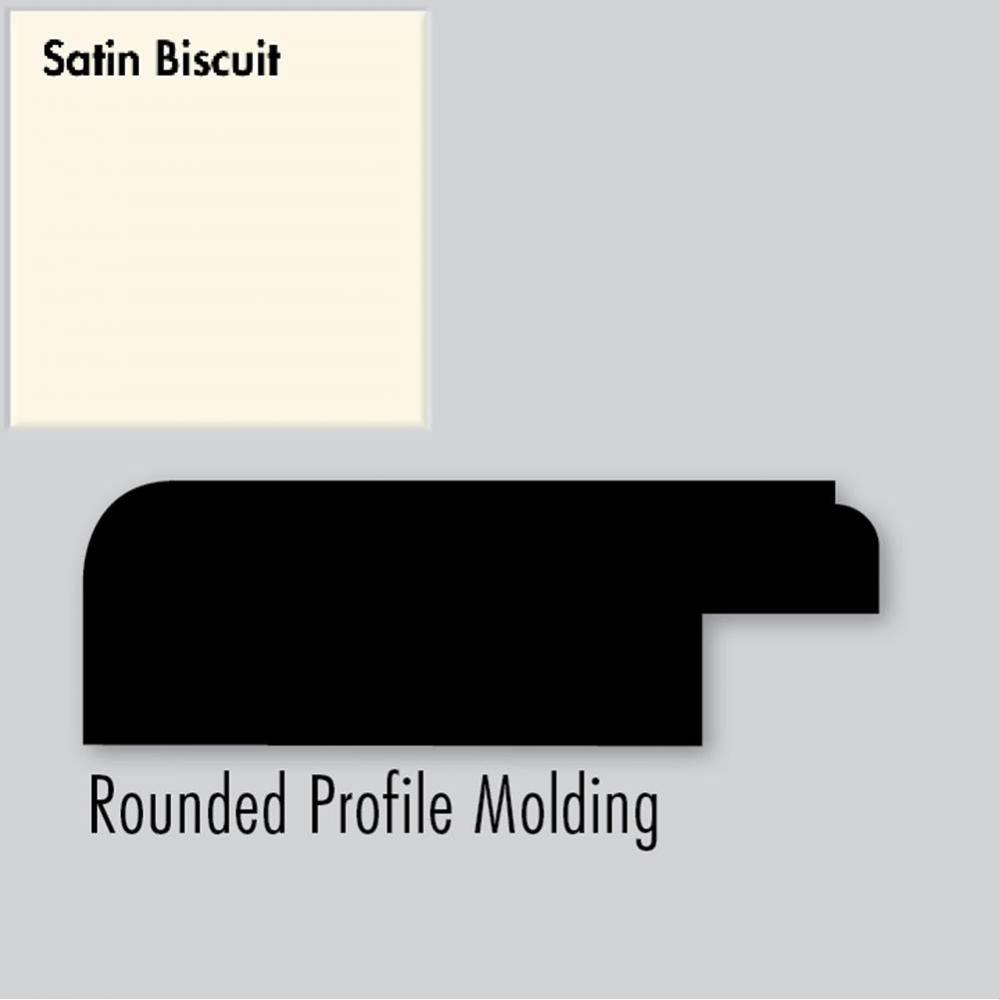 2.25 X .75 X 72 Molding Round Sat Biscuit