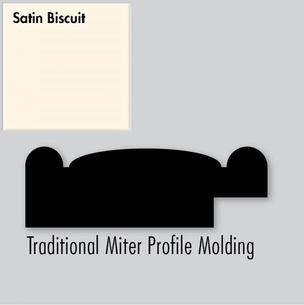 2.25 X .75 X 72 Molding Miter Sat Biscuit