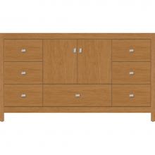 Strasser Woodenwork 50.264 - 60 X 18.5 X 34.5 Alki Essence Vanity Slab Nat Cherry Sb