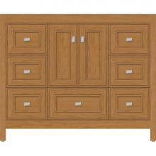 Strasser Woodenwork 50.586 - 42 X 18.5 X 34.5 Alki Essence Vanity Deco Miter Nat Cherry Sb