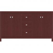 Strasser Woodenwork 53.567 - 60 X 21 X 34.5 Alki View Vanity Slab Dk Cherry Db