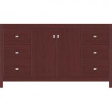 Strasser Woodenwork 53.570 - 60 X 18.5 X 34.5 Alki View Vanity Slab Dk Cherry Sb