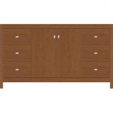 Strasser Woodenwork 52.727 - 60 X 21 X 34.5 Alki View Vanity Slab Cinn Cherry Sb