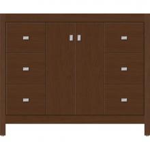 Strasser Woodenwork 53.418 - 42 X 18.5 X 34.5 Alki View Vanity Slab Pecan Cherry Sb