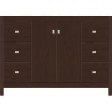 Strasser Woodenwork 53.494 - 48 X 18.5 X 34.5 Alki View Vanity Slab Choc Cherry Sb