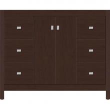 Strasser Woodenwork 53.496 - 42 X 18.5 X 34.5 Alki View Vanity Slab Choc Cherry Sb