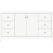 Strasser Woodenwork 52.734 - 60 X 21 X 34.5 Alki View Vanity Slab Sat White Sb