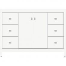Strasser Woodenwork 52.739 - 48 X 18.5 X 34.5 Alki View Vanity Slab Sat White Sb