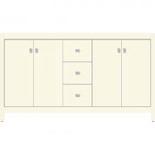 Strasser Woodenwork 52.676 - 60 X 21 X 34.5 Alki View Vanity Slab Sat Biscuit Db