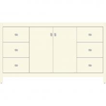 Strasser Woodenwork 52.675 - 60 X 18.5 X 34.5 Alki View Vanity Slab Sat Biscuit Sb