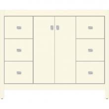 Strasser Woodenwork 52.681 - 42 X 18.5 X 34.5 Alki View Vanity Slab Sat Biscuit Sb