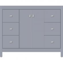 Strasser Woodenwork 52.880 - 42 X 21 X 34.5 Alki View Vanity Slab Sat Silver Sb