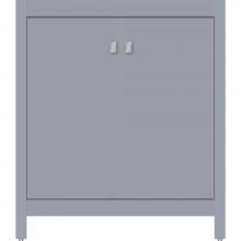 Strasser Woodenwork 52.936 - 30 X 18.5 X 34.5 Alki View Vanity Slab Sat Silver Std